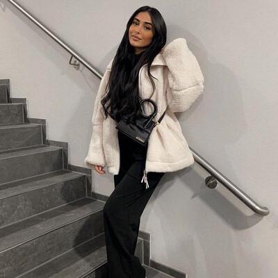 Women's anti cashmere outdoor zipper jacket