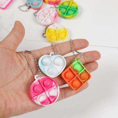 20Pcs Mini Pop Keychain Toddler Sensory Fidget Toys Bulk for