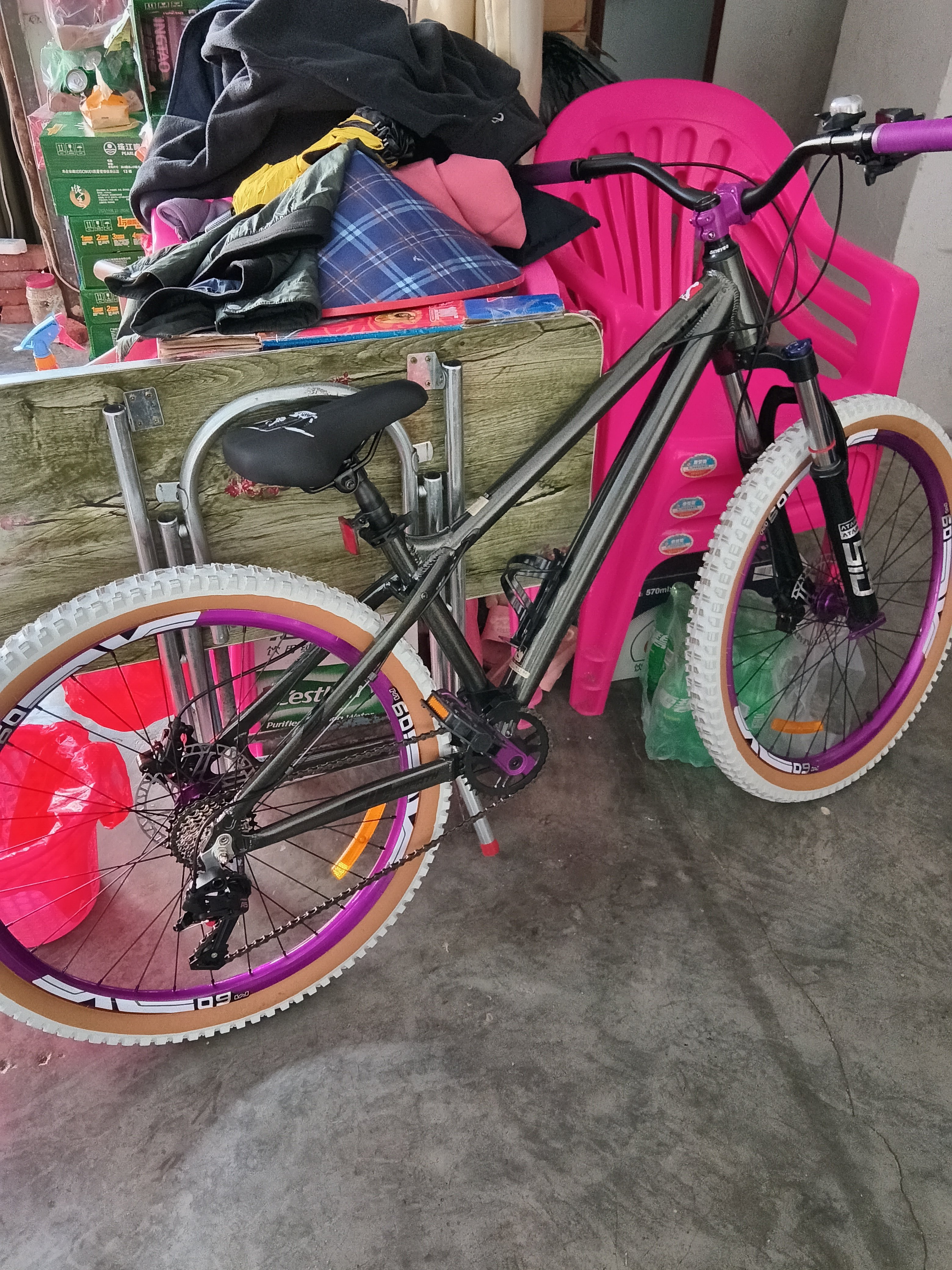 Горный велосипед Tanluren AM 27.5 дюймов алюминиевый L-TWOO 8 скоростей гидравлика MTB photo review