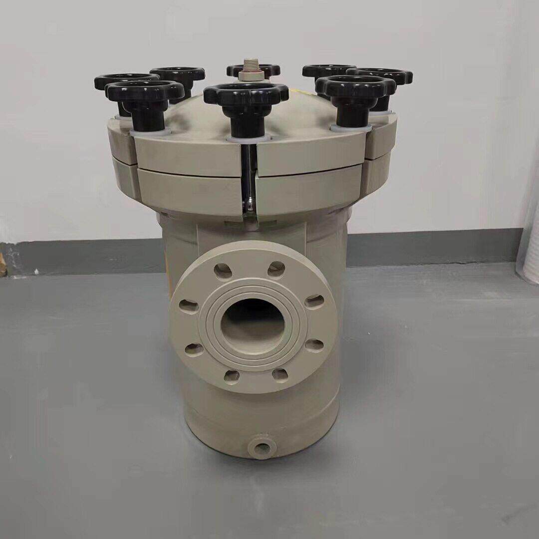 PP塑料过滤器提篮式过滤器PPH过滤器一体成型工业耐腐蚀过滤器