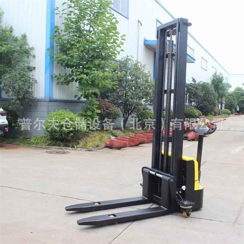 步行式全电动堆高车电动叉车1.5吨液压小型堆垛车托盘搬运升降车