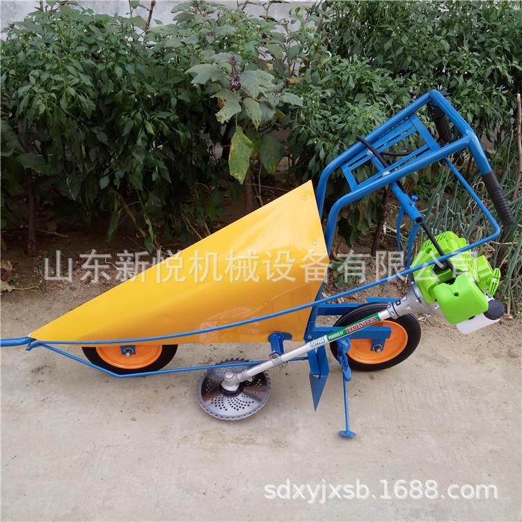 单行辣椒大豆收割机 手推式黄豆割晒机 四冲程苞米杆收割机