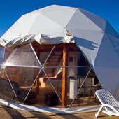 宿篷民帐篷球形酒店红蒙古包星空网屋泡泡透明圆形房帐篷户外餐厅