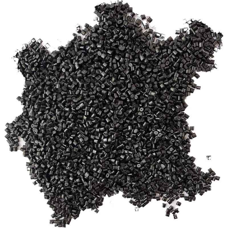 PA66石墨尼龙 pa66石墨增强高光耐磨黑色尼龙注塑级塑料颗粒