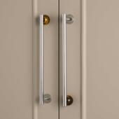 法式 柜门家具银色小拉手 轻奢高档实心黄铜水晶球北欧橱柜门衣柜鞋