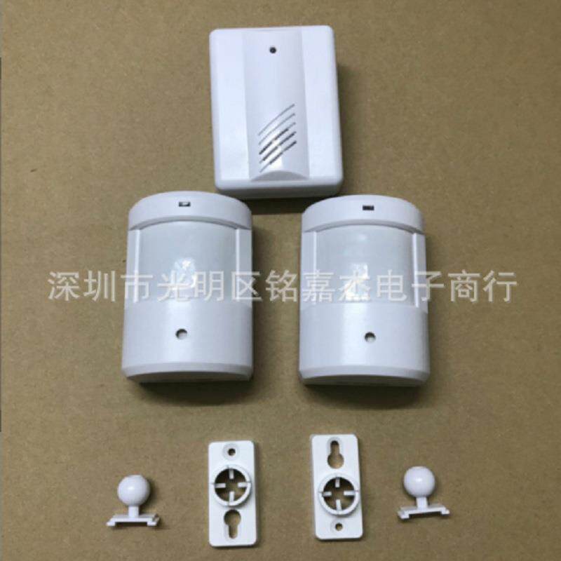 分体迎宾器二拖一红外感应门铃迎宾器报警功能无线感应门铃