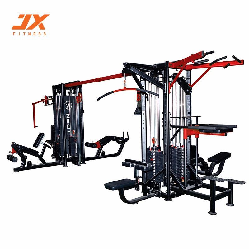 军霞JX-3050八人站综合训练器商用健身房健身器材多用途器械