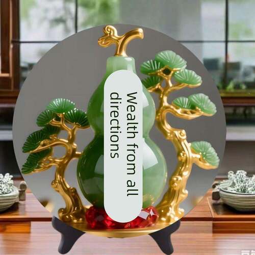 八方来财好玉石寓意现代装饰画摆件家用居家桌面摆件家用乔迁送礼