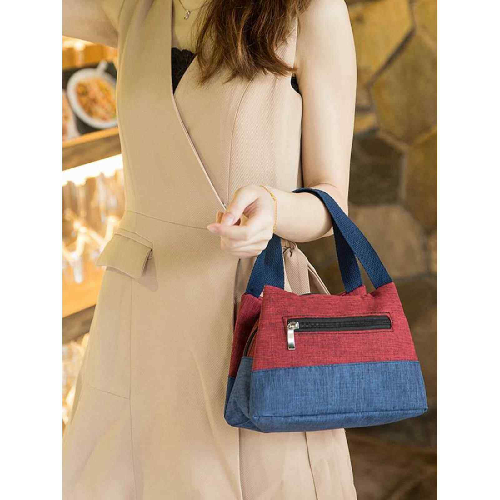 小布包女手提袋牛津帆布包包手拎包妈妈包中老年人买菜包小号迷你