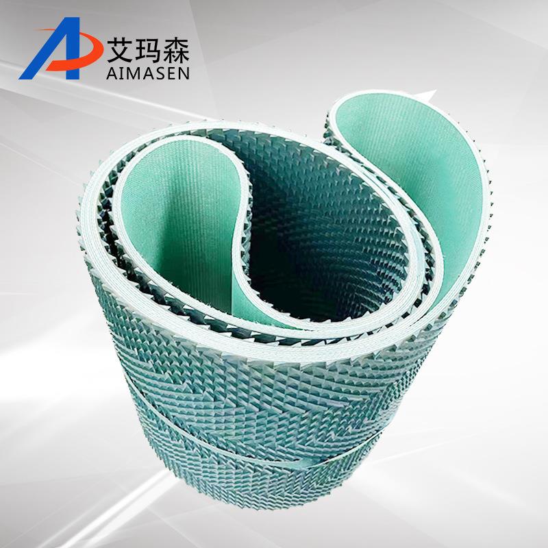 免凿毛浆带锯带齿花纹输送带齿纹传938输耐磨P止VC混凝止土浆带
