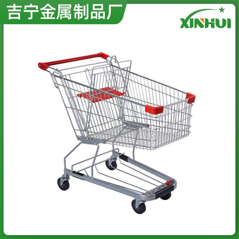 XINHUI德式60L~280L双层购物手推车超市购物车买菜车金属便携超大