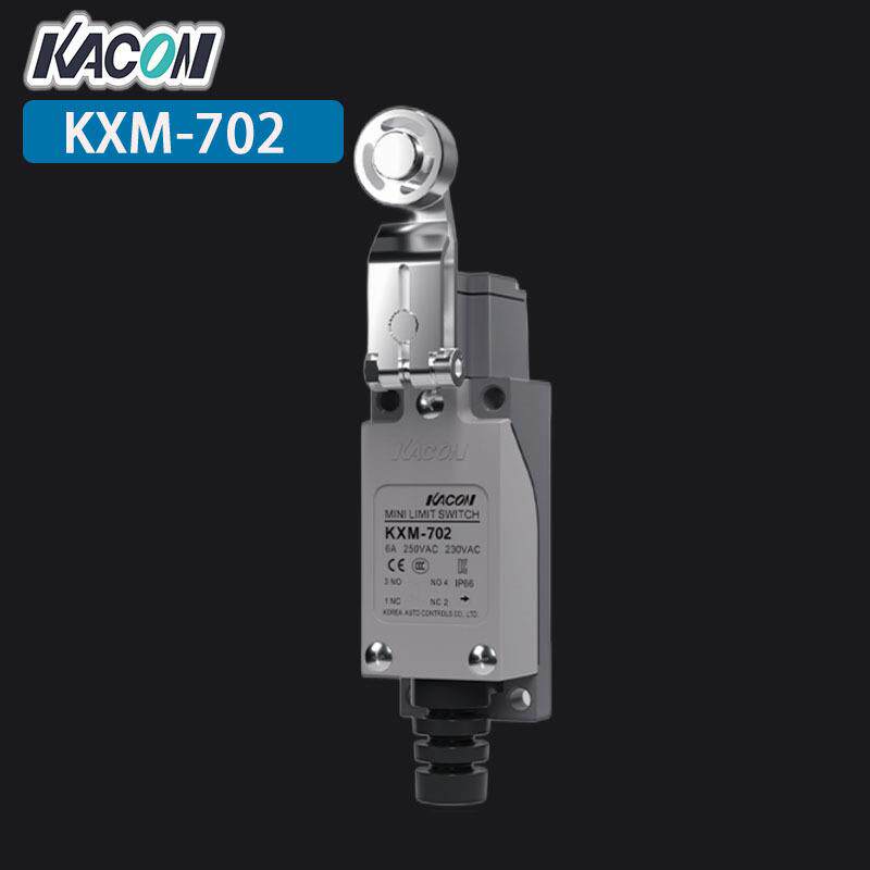 现货Kacon/凯昆KXM-702金属滚轮手柄IP67防水型行程限位开关