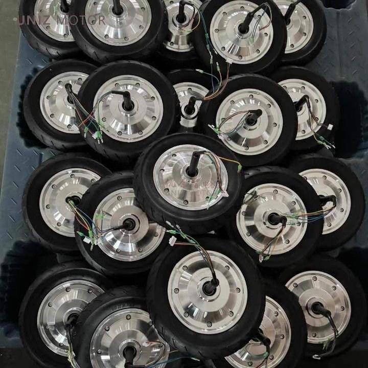 10英寸全铝无刷轮毂电机36V250W平衡车扭扭车手推车餐车铝轮电机