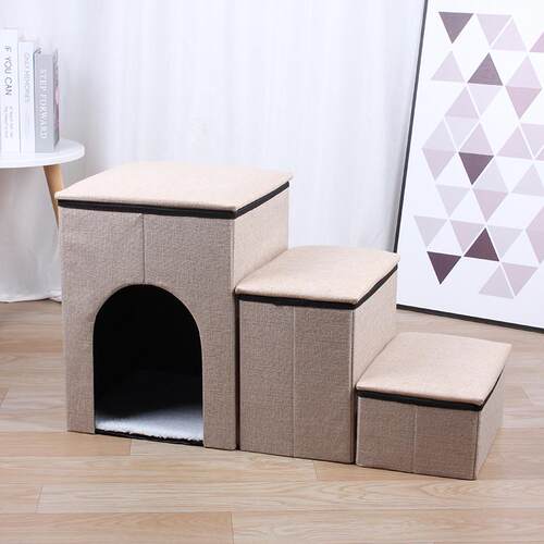 泰梯子猫迪楼梯台阶适爬梯狗petsfit加厚宠宠物可折叠狗猫海绵