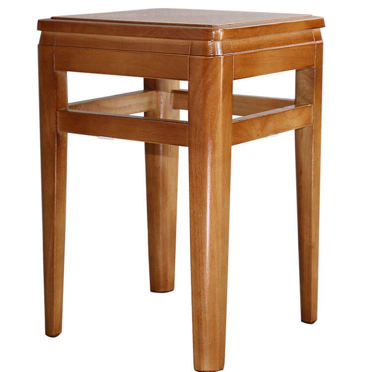 正品圆凳餐桌凳家约用实实木子餐凳简全木凳子可叠放中式板凳木头