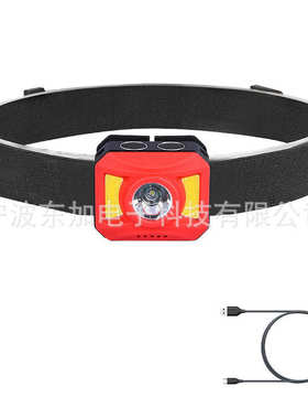野营2020跑步led头灯光头灯头灯cob充电热销防水头灯双