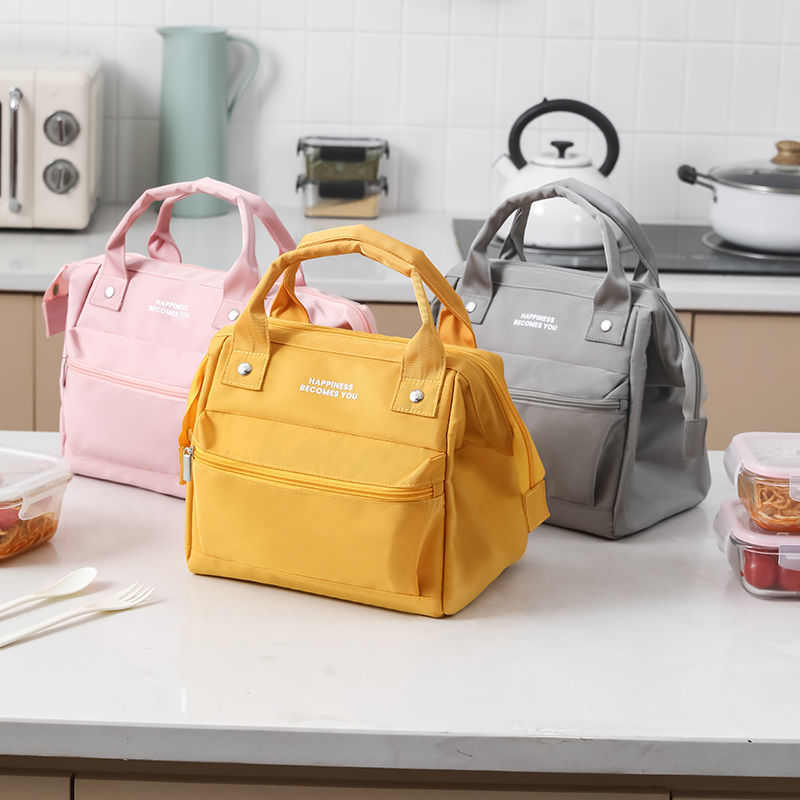 新款加厚保温饭盒袋便当手提包防水防油上班族户外便携铝箔野裕康