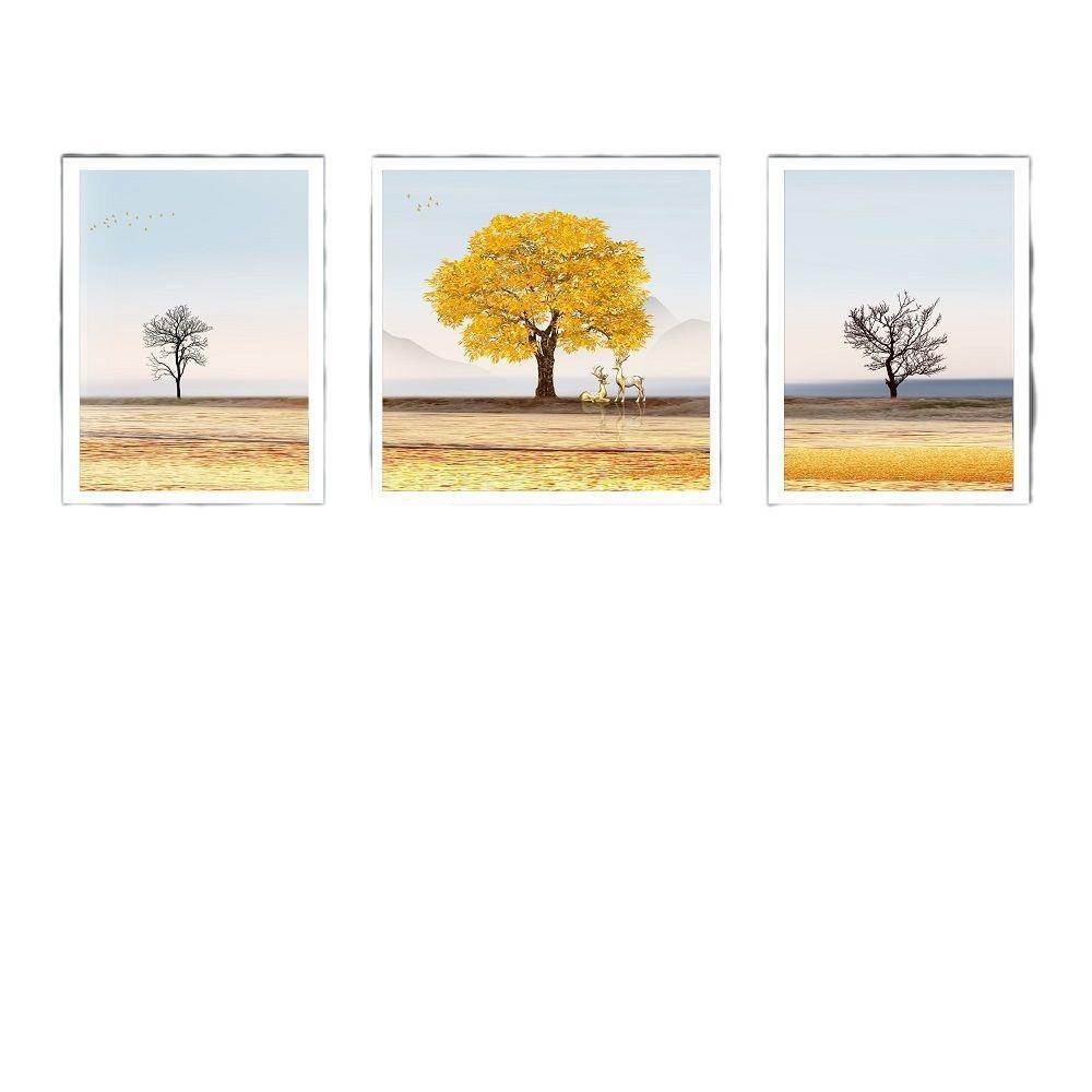 沙发简约皮革高级肌理画壁画客厅现代轻奢三联装饰画微雕挂画