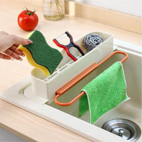 Household Sink Organizer, Multi-purpose Extendable Drying Ra