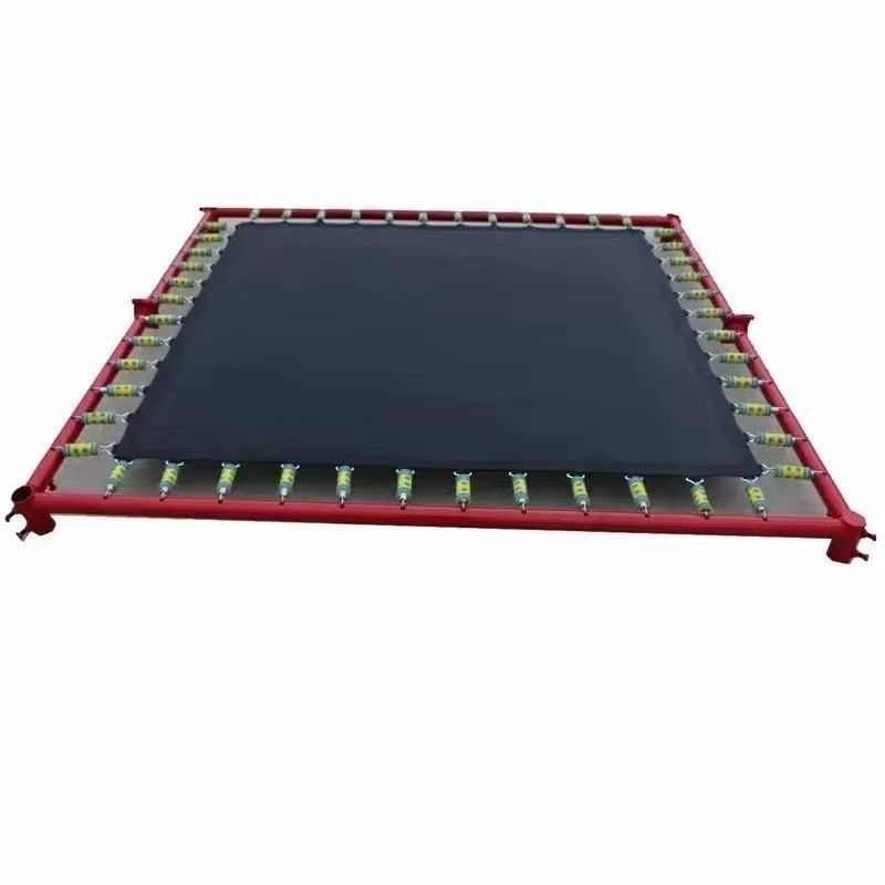 折叠广场蹦床锁摆摊儿童c8x弹跳蹦蹦健身户外商用蹦极自绞盘手摇