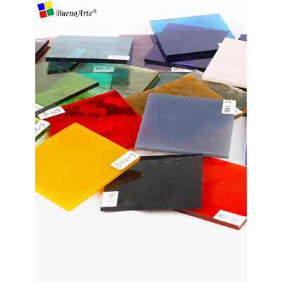 COE85彩色热熔玻璃片创意灯工手工微波窑炉工艺首饰Fusible Glass