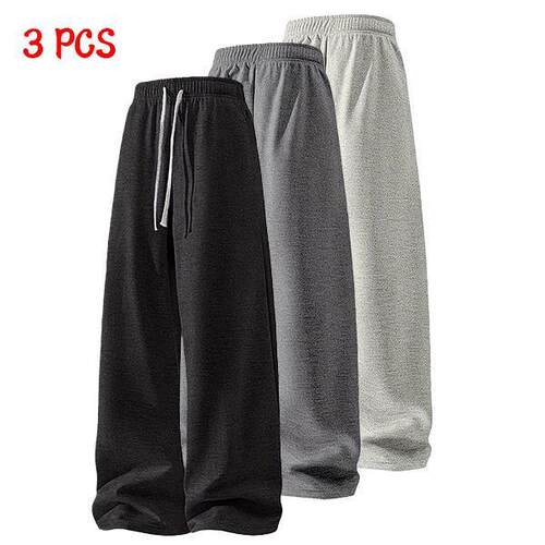 F 81263 Trendy Straight Leg Casual Pants 港风直筒休闲裤
