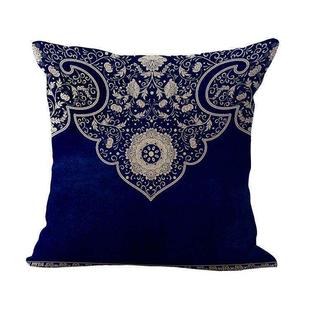 Cushion Cover Sofa Pillow case青花瓷靠垫棉麻抱枕套靠背靠枕