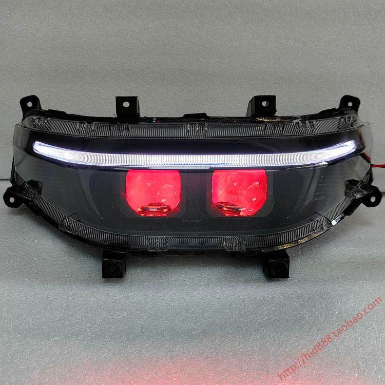 适用9号九号M/N/F机械师系列大灯总成改装矩阵LED双光透镜恶魔眼