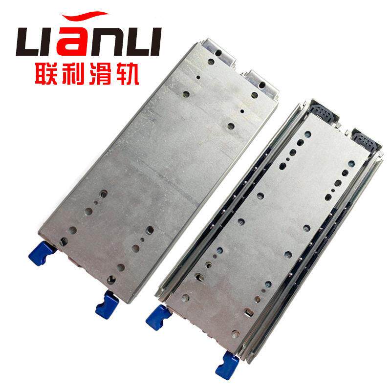带锁超承重双排重型滑轨三节工业承重型滑轨道设备汽车重型导轨