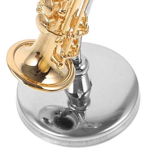 Miniature Sax Toy Wind Instruments Model Music Toys House