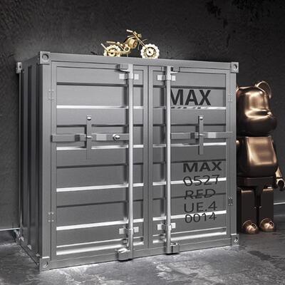 工风铁2438艺餐边业茶餐水柜复古柜收纳储物柜集装箱柜置物柜金属