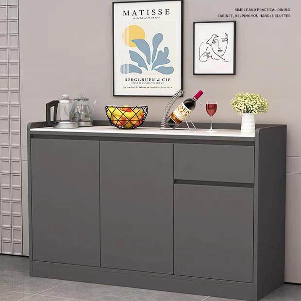 岩板实木餐边柜加厚家用客厅靠墙柜简约现代茶水柜饭厅收纳柜独立,住宅家具,餐边柜,淘宝优惠券,粉丝福利购,淘宝优惠卷