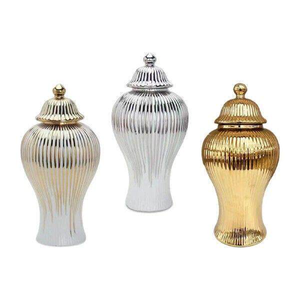 Porcelain Decorative Jar Ceramic Vase with Lid