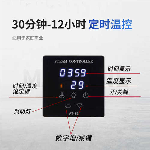 玫瑰金桑拿蒸汽机湿蒸机浴室家用电加热蒸汽发生器设备配件批发