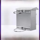 304不锈钢室外配电箱室外防雨防水铁箍设备电线杆监控电表线吊杆