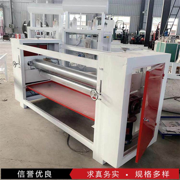 表面覆膜颗粒板涂胶机 自动喷胶 多道辊珍珠棉上胶机
