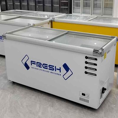 展示柜冰柜雪商用激冰凌WTZ糕柜大商超容量玻璃门冷藏冷冻岛柜