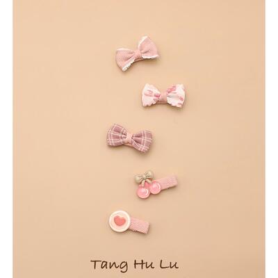 盒装发卡可爱公主全包布发饰发夹