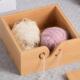 Storage Wooden Case Lid Yarns with Creative 9cm