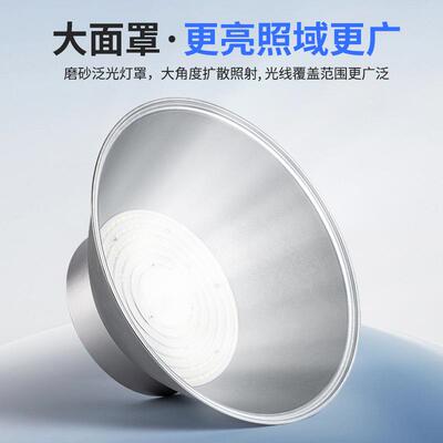 亚明led工矿灯超亮IQL厂鳍片20W工工业厂房仓0库照明吊灯车间天棚