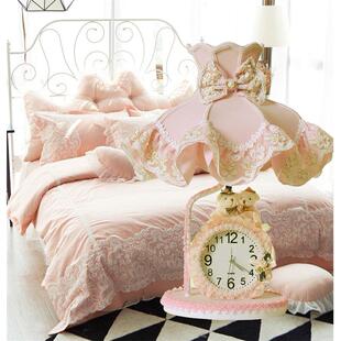 正品欧式卧室床头灯儿艺情侣熊公主光童房可爱布温馨暖台灯结婚礼