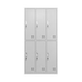 更衣柜员工柜铁皮碗柜健身房储物存包鞋 柜换衣柜职员钢制宿舍衣柜