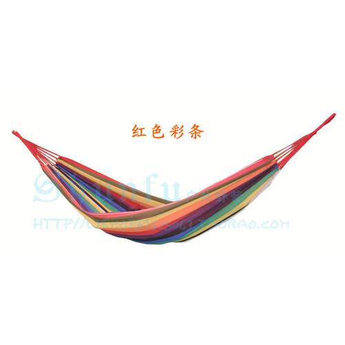 户外吊床 休闲帆布单人吊床 秋千 加厚版 送绑绳 便携袋.吊椅