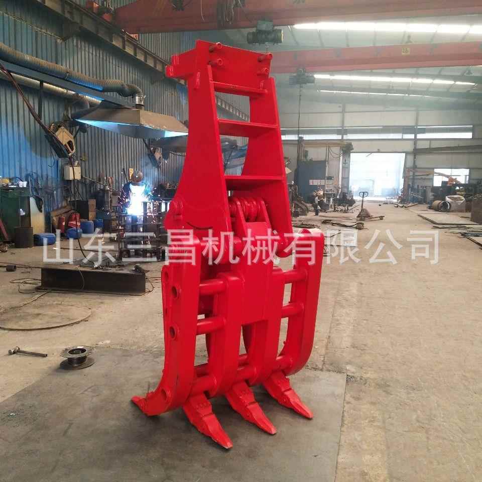 废铁垃圾抓钢机 30吨挖机属具抓钢器3+2加厚加固废钢抓子