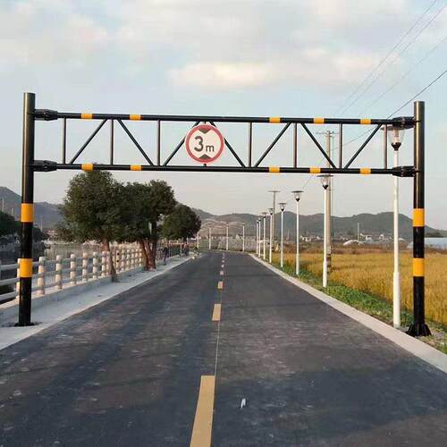 定制高速公路限高架村道公路龙门架限高杆停车场固定限高防撞