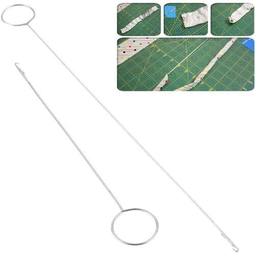 1-5PCS Stainless Steel Sewing Loop Turner Hook Turning Fabri