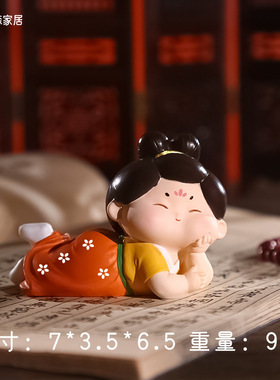 高端车内饰品摆件创意唐女汽车车载香薰装饰中控台2024新款女桌面