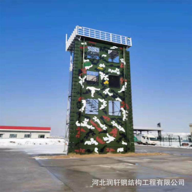 钢结构体能训练塔消防攀爬五层双窗户外多层钢架