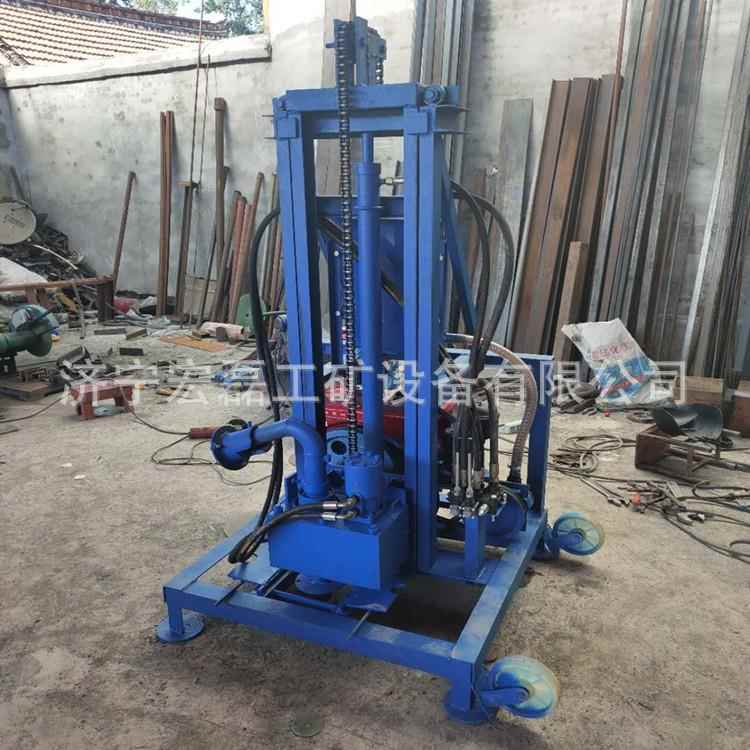 云压OEY南家用液压打井机打岩石22打马力柴液压打井机30油0米液井