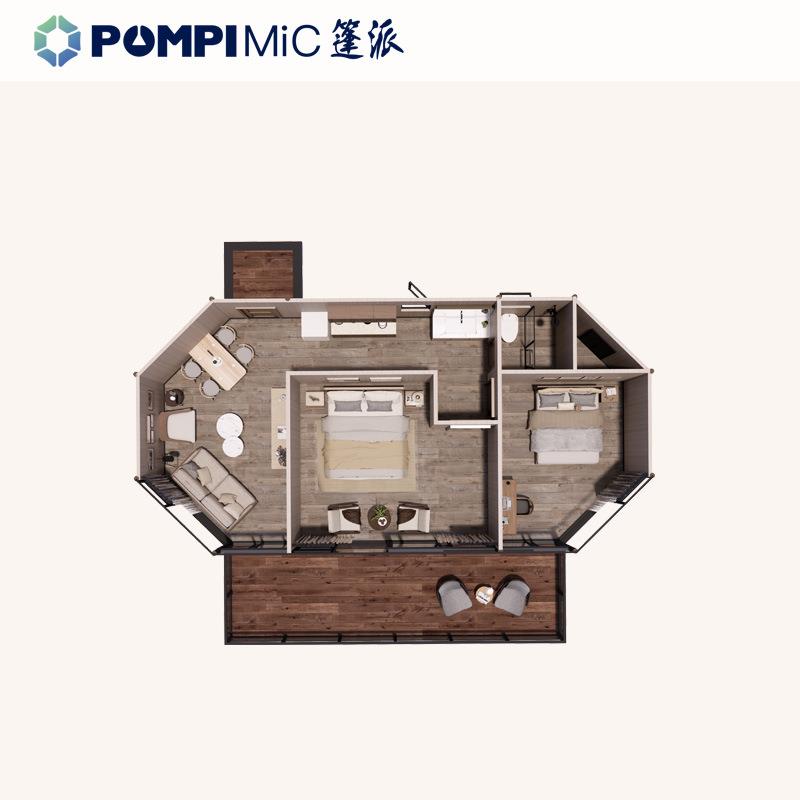 轻奢民宿酒店帐篷PVC防水防腐实木创意野奢别墅山庄度假特色帐篷